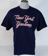 Adidas New York Yankees Navy Blue Short Sleeve Tee Shirt Mens Extra Larg... - £22.08 GBP