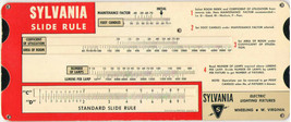 Vintage Slide Rule Lighting Fixtures [Sylvania Electric] - £9.40 GBP