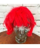 Dramatic Neon Red Shaggy Bob Womens Short Wig Fashion Halloween Cosplay #4 - $11.88