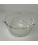 Vintage 3 Qt Pyrex Dutch Oven No Lid Clear Glass Handled #344 - $38.74 CAD
