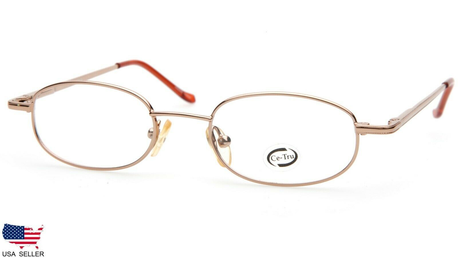 NEW Kids Ce-Tru 485 BROWN EYEGLASSES GLASSES METAL FRAME 44-18-125 B27mm - $21.07