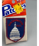 Vtg Washington D.C. Iron-On Patch By Voyager Emblems Souvenir Capital Bldg - $9.47