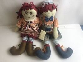 Patriotic Raggedy Anne And Andy Dol Ls . Country Line Lot Of 2 - £15.07 GBP
