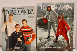 Columbia Minerva Knitting Kids Mens Pattern Magazines Lot of 2 Vintage 1960s - £12.42 GBP