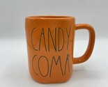 Rae Dunn Halloween by Magenta CANDY COMA Orange Mug Bs274 - $23.36
