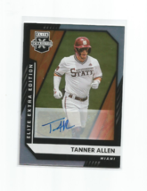 Tanner Allen (Miami) 2021 Panini Elite Extra Edition Autographed Card #118 - £7.49 GBP