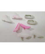 Barbie &amp; Other Fashion Doll Shoe Lot 4 Pairs 1970s 1980s (Visible Wear)  - £9.44 GBP