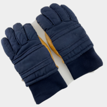 Vintage REI Gortex Gloves Women&#39;s Ladies Small Dark Blue with Leather - £40.73 GBP