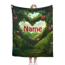 Personalized Garden Plant Lovers Blanket – Custom Name in Lush Greenery ... - $46.54 CAD+