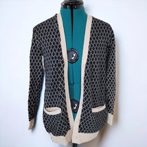 BDG Cotton Blend Cardigan with Diamond Colorblock Design - Size Small - £18.49 GBP