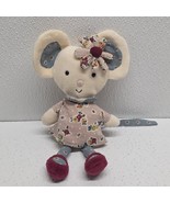 Jellycat Gorgeous Girly Mouse 9&quot; Plush - Rare Htf! Flower Dress Shoes Ou... - $169.03 CAD