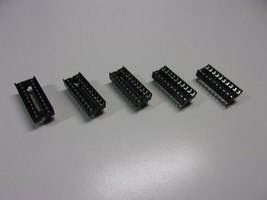 5 Pack Lot DIP20 DIP IC Sockets 20 Pins 2 Rows 10 Pins Sides Integrated Circuit - £8.35 GBP