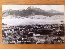 1955 Vtg Sanborn Panorama Livingston Montana Mount Baldy Real Photo Post... - $39.99