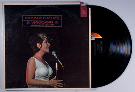 Vikki Carr - For Once in My Life (1969) Vinyl LP •PLAY-GRADED• It Must Be Him - $9.61