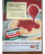 Kraft Spaghetti Dinner Home Cooked Print Magazine Advertisement 1966 - €5,12 EUR