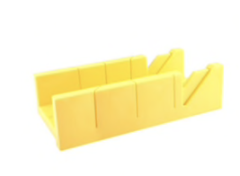 12&quot; Plastic Miter Box, Ruled Edge, 45 &amp; 90 Degree Fixed Cut Angles - £14.06 GBP