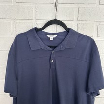 Calvin Klein Polo Shirt Mens XL Classic Fit Dark Blue Short Sleeve - $19.59