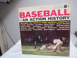 Vintage Baseball  An Action History LP Record Album &amp; Book KL5270 - £16.57 GBP