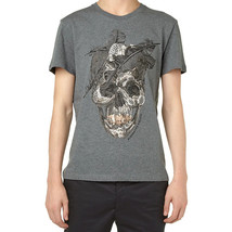 Alexander McQueen Feather Skull Graphic Cotton Short Sleeve TShirt Sz M ... - £73.95 GBP