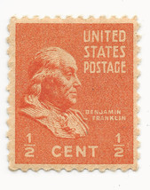 US Sc# 803 Benjamin Franklin 1/2 Cent - $5.94