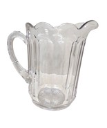 Vintage glass milk or water pitcher. Clear Glass, Great for lemonade or ... - $26.18