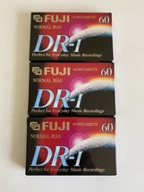 Lot of 3 FUJI DR-I Normal Bias Blank Cassette Tapes NEW Sealed 60 Minute - £6.99 GBP