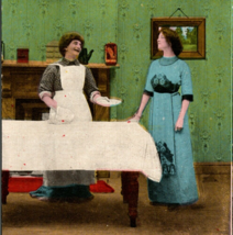 c1907 Where&#39;s That Chicken Pie Humorous Art Nouveau Bamforth England Postcard - £10.38 GBP