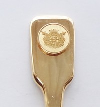 Collector Souvenir Spoon Unknown Insignia Emblem Goldtone - £2.42 GBP