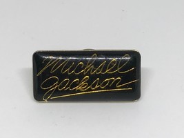 Vintage 1980s Rock &amp; Roll Enamel Pin Michael Jackson - £29.52 GBP