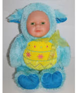 Sugar Loaf Kostume Kids 14&quot; Baby Doll Face Easter Lamb Blue Plush Yellow... - $728.44 MXN
