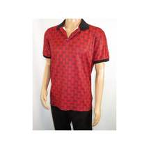 Men Sports Shirt DE-NIKO Short Sleeves Soft Modal Fashion Polo Shirt G1121 Red image 8
