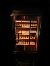 elie bleu macassar ebony wood cabinet humidor NIB image 4