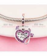 2023 Valentine’s Day Release 925 Sterling Silver Devil Heart Double Dang... - $24.42 CAD