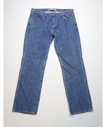 Vintage 90s Y2K Harley Davidson Mens 38x34 Spell Out Wide Leg Denim Jean... - $69.25