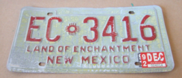 NEW MEXICO LICENSE PLATE   EC  Zia Sun Symbol  3416   RESTORATION  BARN ... - $10.80