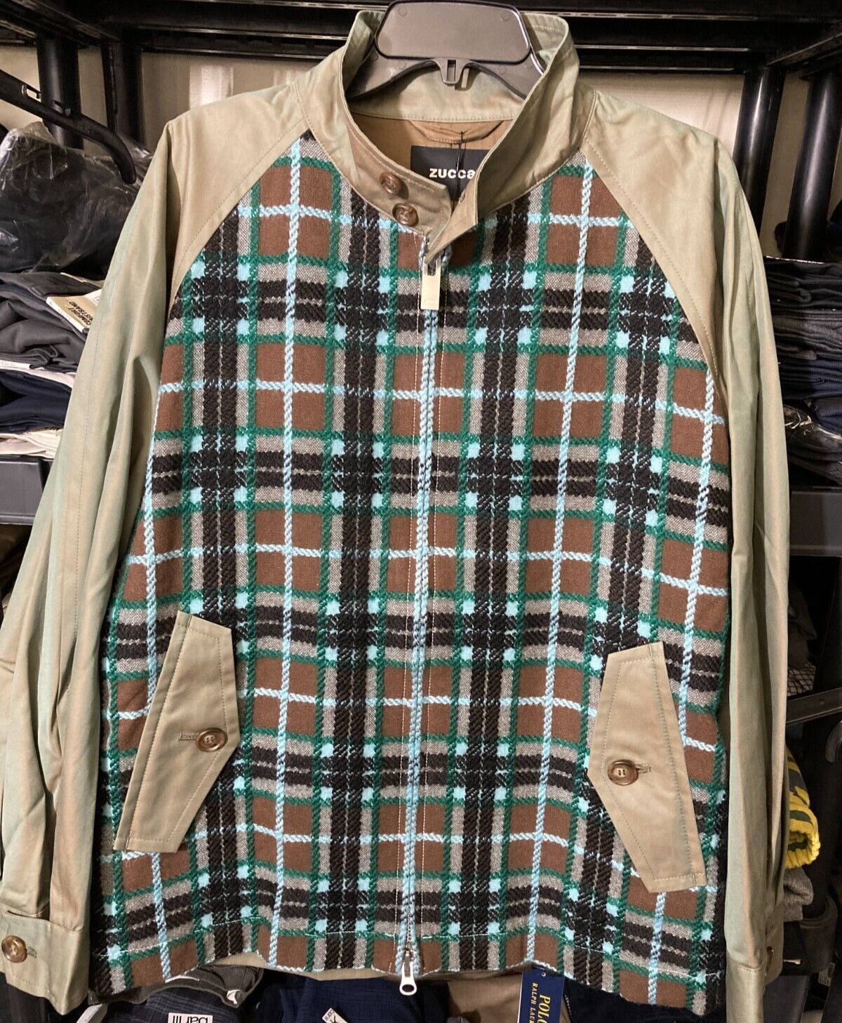 Zucca Men's 10 ROVING TARTAN CHECK Jacket Multicolor-Medium Item image 4