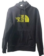 The North Face Hoodie Men&#39;s Small Black/Yellow Lettering - £25.24 GBP