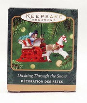 VINTAGE 2001 Hallmark Keepsake Christmas Ornament Dashing Through the Snow - £11.31 GBP