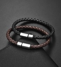 Set Of 2 Unisex Braided Bracelets - Mens or Women’s Magnetic Bracelets - £9.53 GBP