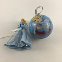 Disney Princess Cinderella Open Up Believe Dreams Doll Christmas Ornament Lot - £13.19 GBP