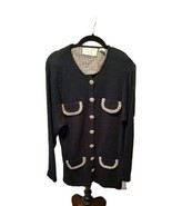   Vintage Marisa Chrintina Sweaterl Large Knits Button Down Sweater Large - €16,21 EUR