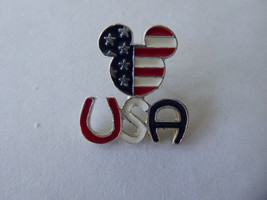 Disney Trading Pins 8184     WDW - Mickey Head Icon - USA Flag - $9.50