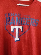 Texas Rangers T-Shirt XL Red TX3 Polyester Cool - $11.76