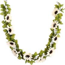 Ashland 6ft. White Sunflower Chain Garland - $14.84