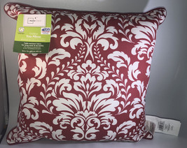 16” x 16” Red And White Outdoor/Indoor Pillow-Fade Resistant-BRAND NEW-SHIPN24HR - £19.68 GBP