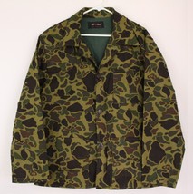 Vtg Redhead Camo Hunting Jacket Men&#39;s Large 80s Camouflage Shooting Ammo Pouch - £38.28 GBP