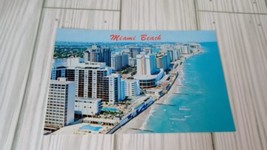 Vintage Postcard Miami Beach Florida Looking North 1983  M1 - $3.95