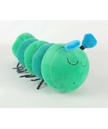 Ikea Klappa Musical Toy Caterpillar Green Blue Winds up by Stretching 7.75&quot; - £17.20 GBP