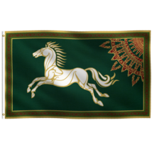 3x5 Foot LOTR Inspired Rohan Horse Flag Banner Wall / Porch / Yard Decor... - £14.23 GBP