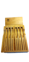 J.A. Henckels In-Drawer Natural Wood Knife Block Tray Holder Organizer 13 Slots - £16.02 GBP